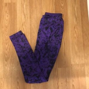 Purple workout leggings